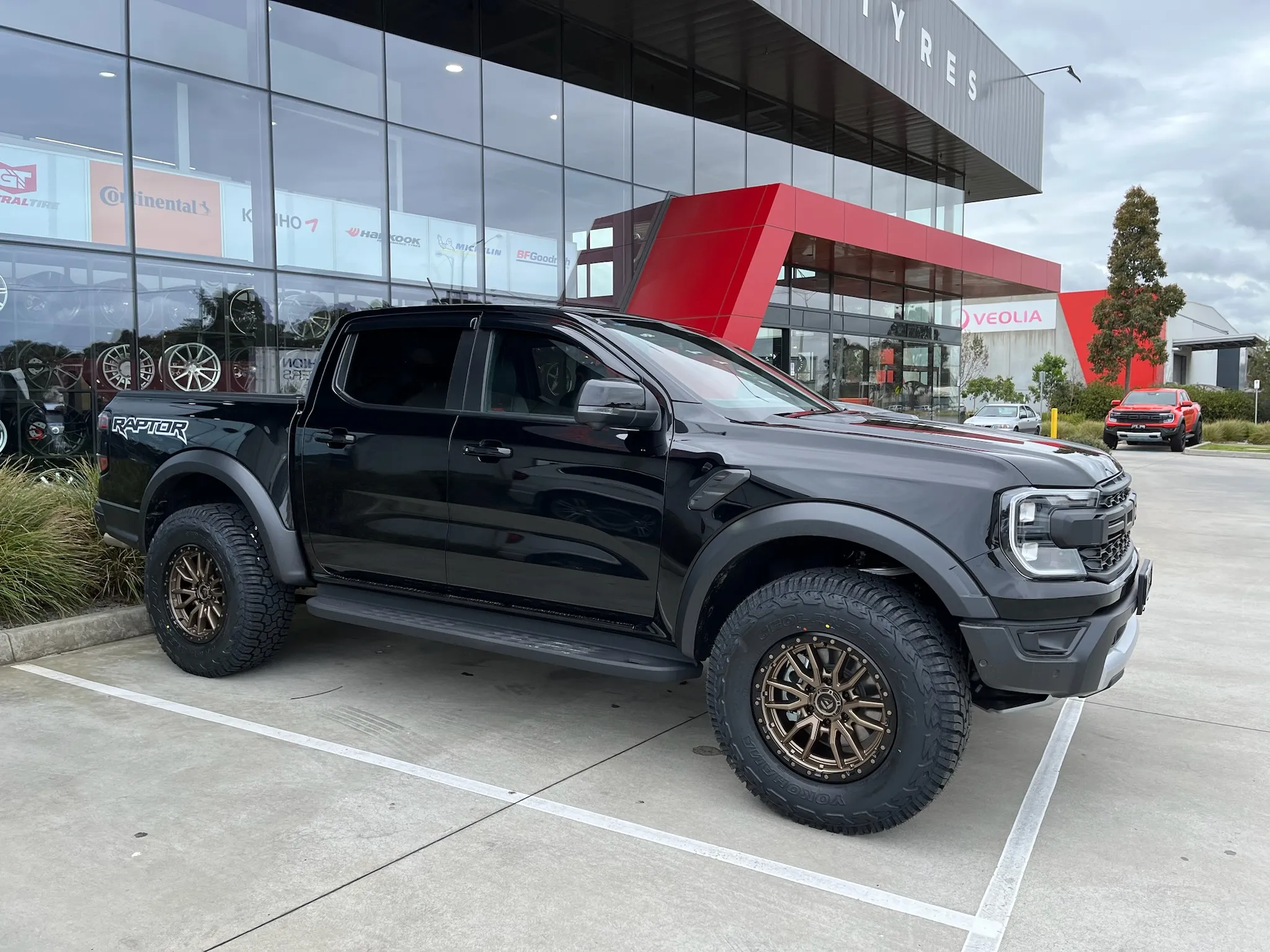 FORD RAPTOR with FUEL REBEL 18X9 MATTE BRONZE WHEELS |  | FORD